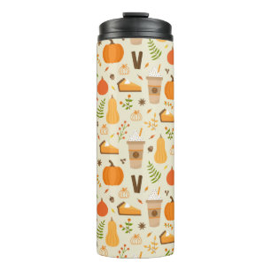 Bouteilles Isothermes Fun Orange Fall Motif