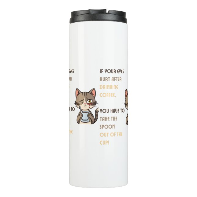 Bouteilles Isothermes Funny Cat Coffee Mug (Dos)