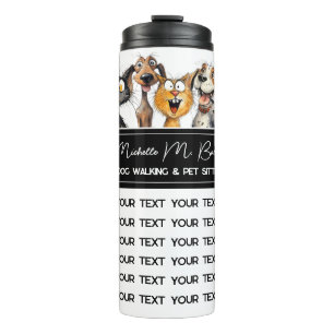 Bouteilles Isothermes Funny Crazy Chats Chiens Animaux Sitter Moderne Bl