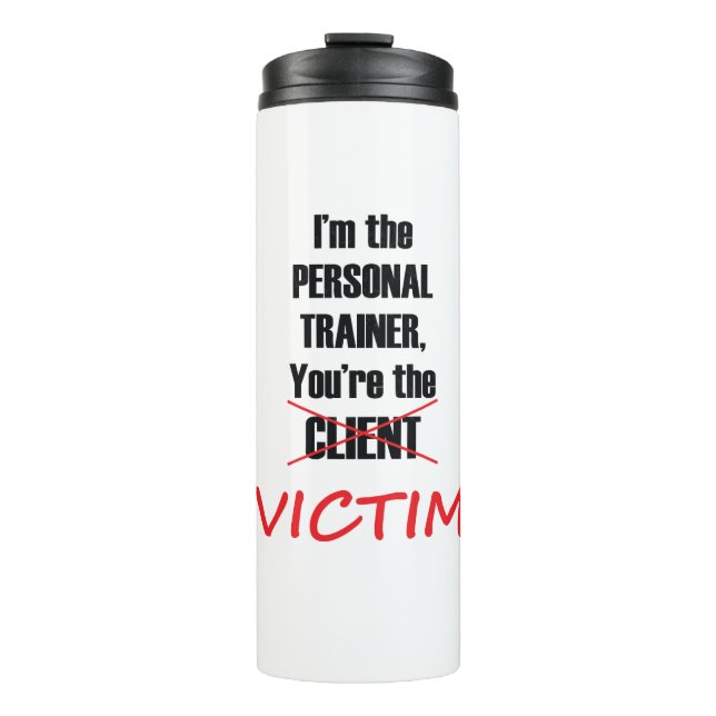 Bouteilles Isothermes Funny Personal Trainer Fitness Gym Tumbler (Devant)
