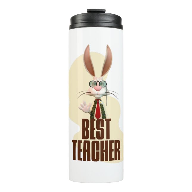 Bouteilles Isothermes Funny Rabbit meilleur enseignant (Devant)