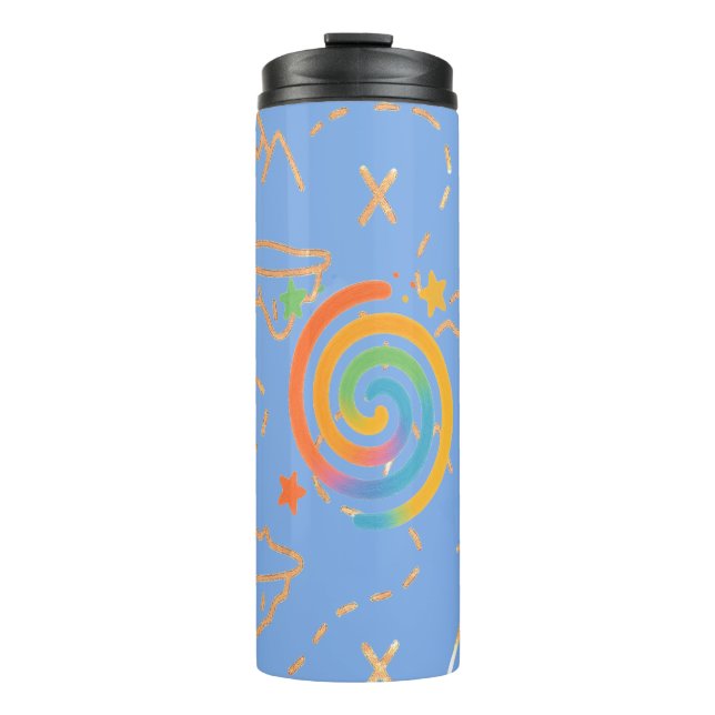 Bouteilles Isothermes Galaxie spirale arc-en-ciel (Devant)