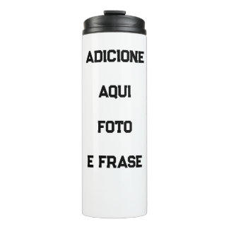 Bouteilles Isothermes Garrafa Térmica Personalizada: Foto, Frase e Nome