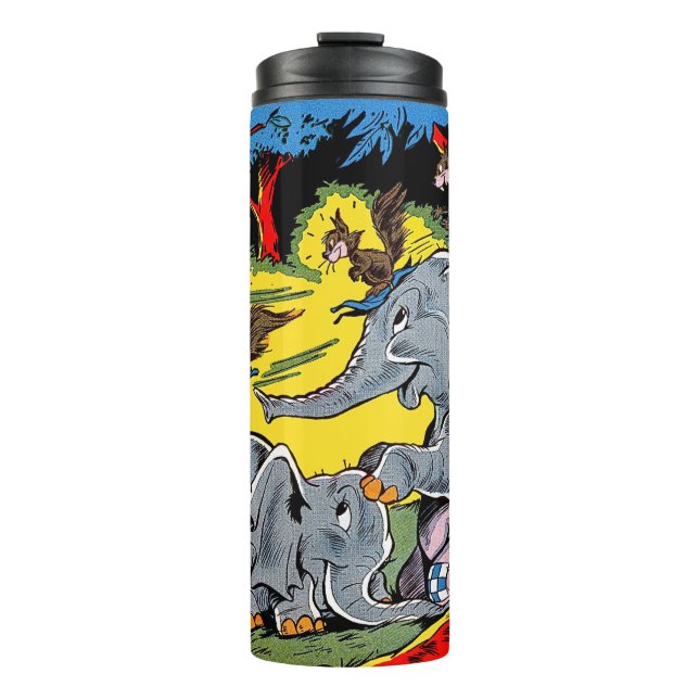 Bouteilles Isothermes Giggle Animal Elephant Comics Vintages (Devant)