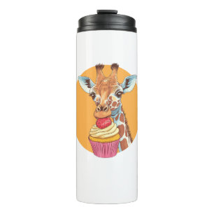 Bouteilles Isothermes Girafe avec Cupcake