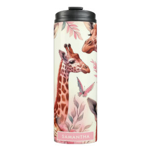 Bouteilles Isothermes Giraffe à l'aquarelle