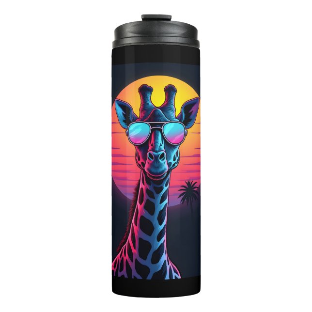 Bouteilles Isothermes Giraffe cool En Lunettes De Soleil Sous Coucher Lo (Devant)