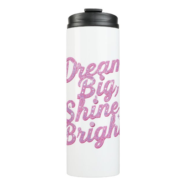 Bouteilles Isothermes Girly Pink Sparkle Motivational Quote (Devant)