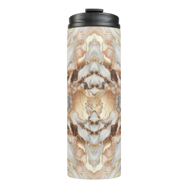 Bouteilles Isothermes Glam Rose Gold Luxueux Marbre tendance (Devant)