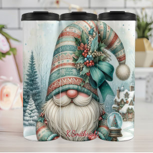 Bouteilles Isothermes Gnome de vacances avec Casquette long