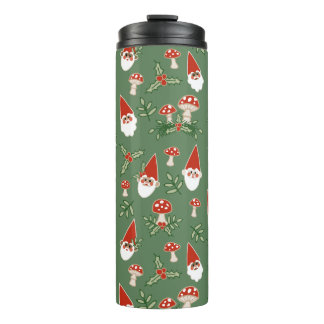 Bouteilles Isothermes Gnomes and Mushrooms on Fern Thermal Tumbler