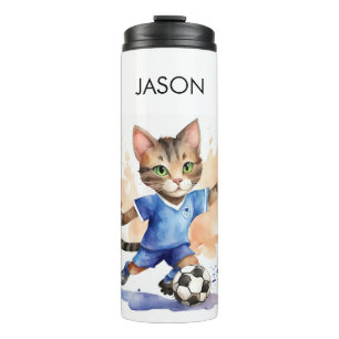 Bouteilles Isothermes Gobelet de boisson à thème de football avec chat m
