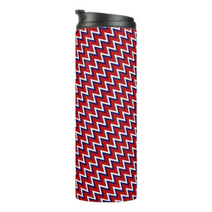 Bouteilles Isothermes Gobelet thermique à chevron patriotique