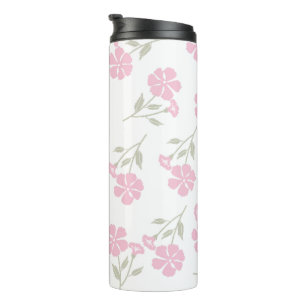 Bouteilles Isothermes Gobelet Thermique Floral Rose Foncé Élégant Design