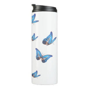 Bouteilles Isothermes Gobelet Thermique Papillon Bleu