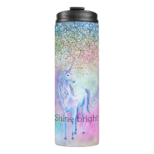 Bouteilles Isothermes Gold Aqua Parties scintillant Purple Unicorn Étinc
