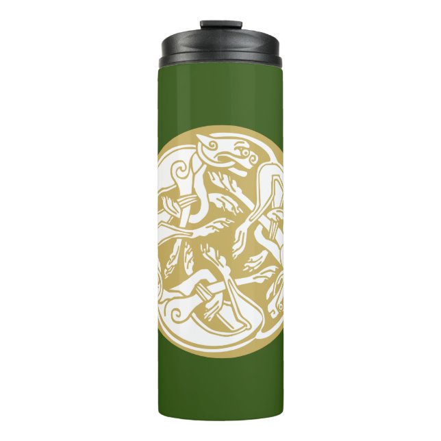 Bouteilles Isothermes Gold Celtic Chien Trio (Devant)