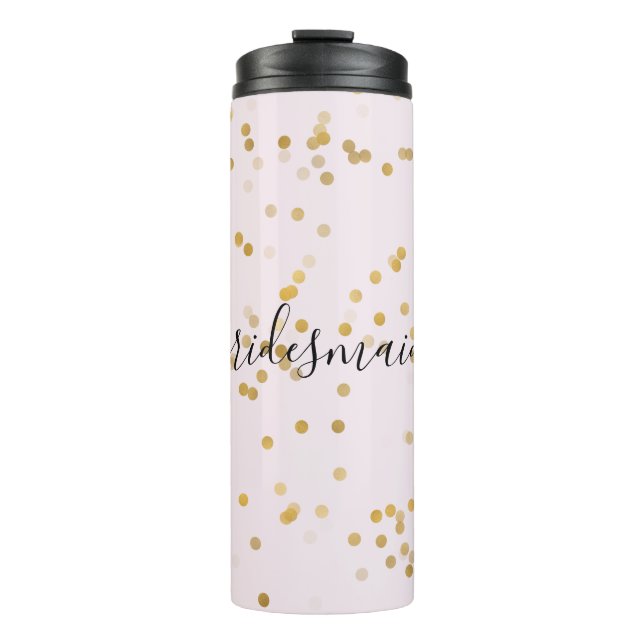 Bouteilles Isothermes Gold Glam Confetti Personalized (Devant)