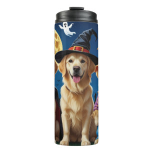 Bouteilles Isothermes Golden Retriever Chiens Citrouille Halloween Funny