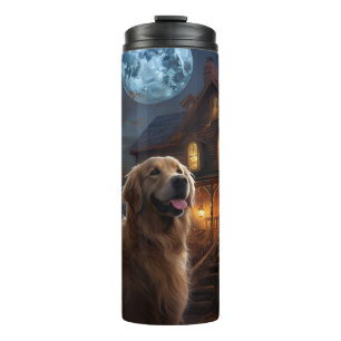 Bouteilles Isothermes Golden Retriever Halloween effroi
