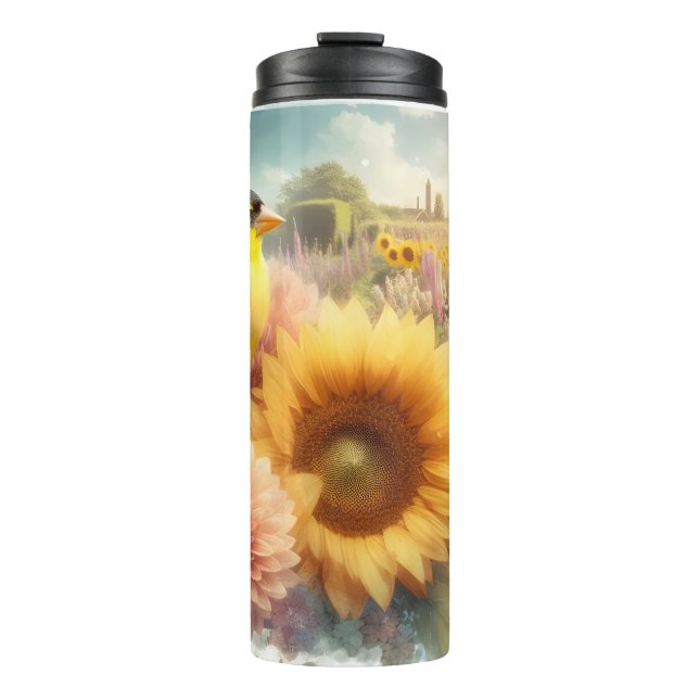Bouteilles Isothermes Goldfinch Songbird Rustique Jardin Thermal Tumbler (Devant)