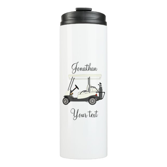 Bouteilles Isothermes Golf Golfeur Matin Tourisme Mug Tumbler Thermal (Devant)