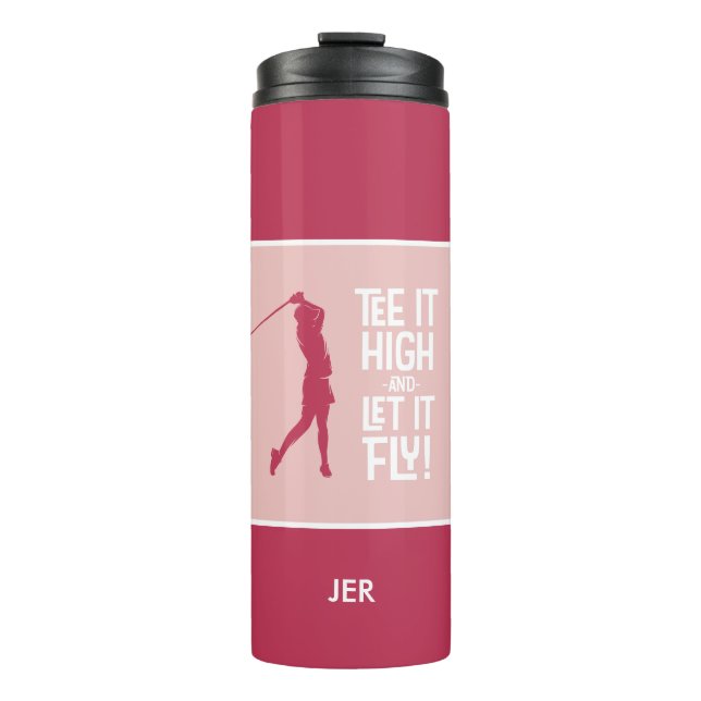 Bouteilles Isothermes Golf Sports Humour Citation mignonne Magenta Rouge (Devant)
