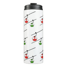 Gondolas rouges et vertes sur les tumeurs thermiqu