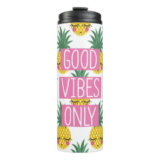 Bouteilles Isothermes Good Vibes Pineapples Motif d'été