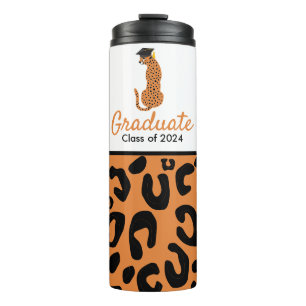 Bouteilles Isothermes Graduation Leopard portant casquette