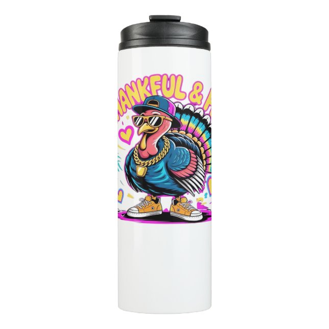 Bouteilles Isothermes Graffiti Turquie Vibes - Thankful & Fly Cartoon Ar (Devant)