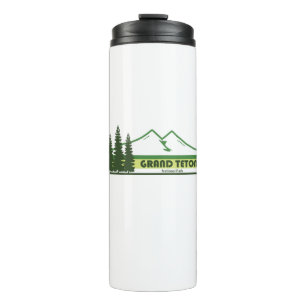 Bouteilles Isothermes Grand Teton National Park Green Stripes