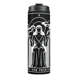 Bouteilles Isothermes Grande Prêtresse du Tarot Femme Fumant de l'Herbe 