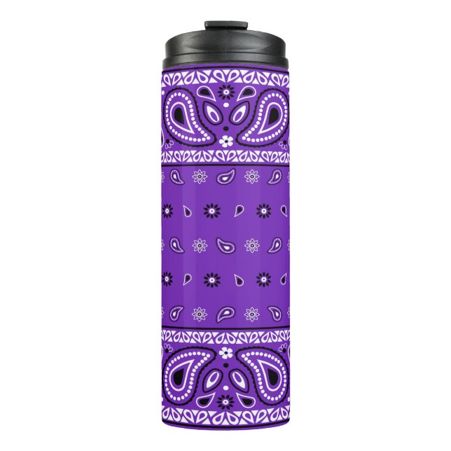 Bouteilles Isothermes Grape Bandana Paisley Country Hip hop Cowboy Farm (Devant)