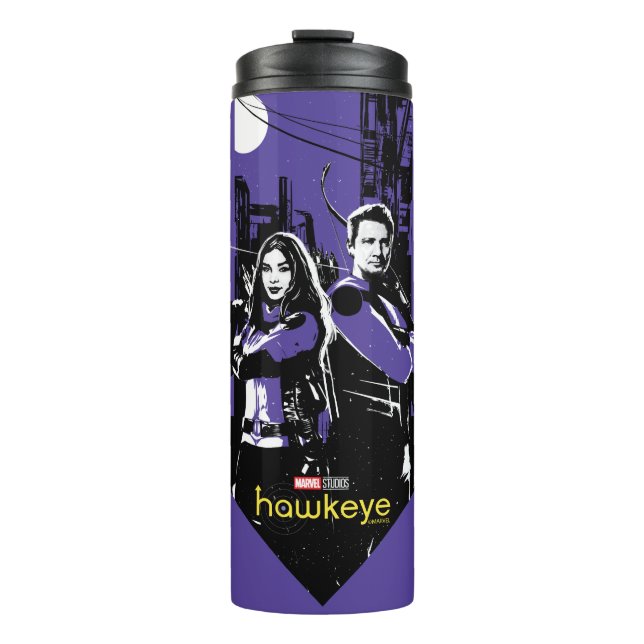 Bouteilles Isothermes Graphique de Kate Bishop & Hawkeye Arrow (Devant)