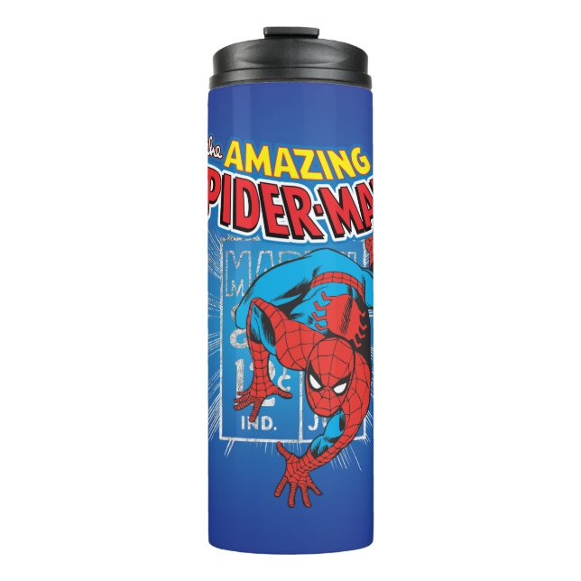 Bouteilles Isothermes Graphique de prix rétro Spider-Man (Devant)