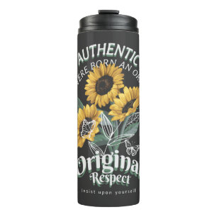Bouteilles Isothermes Graphique des tournesols et papillons