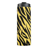 Gras Tiger Grille Motif Voyage Mug - Jaune Sauvage