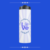 Grèce Coeur Drapeau Bleu AMOUR Personnalisé