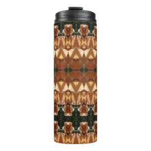 Bouteilles Isothermes Green & Amber Ikat