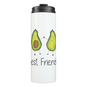 Bouteilles Isothermes Green Avocado Cartoon Friendship Image Friend Art