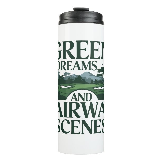 Bouteilles Isothermes Green Dreams, Golf tendance (Devant)