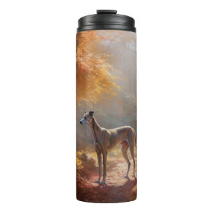 Bouteilles Isothermes Greyhound dans les feuilles d'automne tombent insp