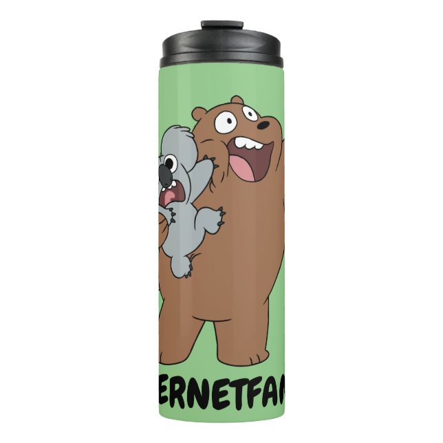 Bouteilles Isothermes Grizz & Nom Nom - #InternetFamous (Devant)