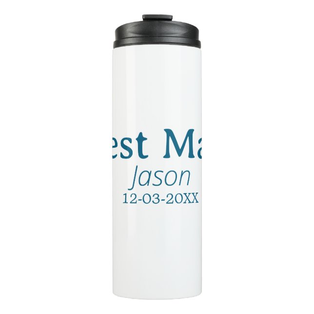 Bouteilles Isothermes groomsman bachelorette party ajouter nom moderne s (Devant)