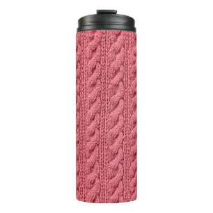 Bouteilles Isothermes Gros plan du motif de la texture du pull.