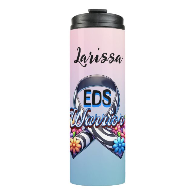 Bouteilles Isothermes Guerrier EDS | Syndrome Ehlers-Danlos Personnalisé (Devant)