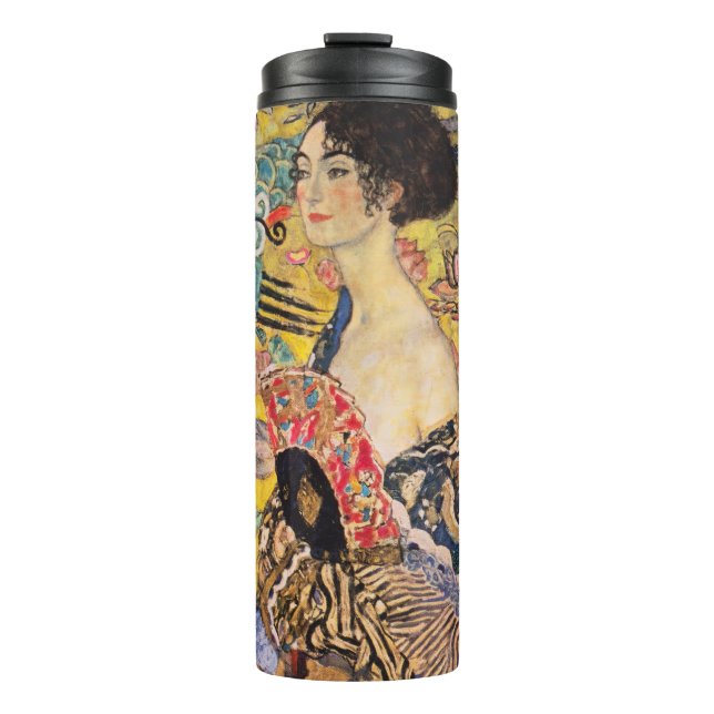 Bouteilles Isothermes Gustav Klimt - Dame avec ventilateur (Devant)
