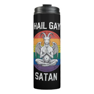 Bouteilles Isothermes Hail Gay Satan Funny Goth Gothique Goat LGBTQ