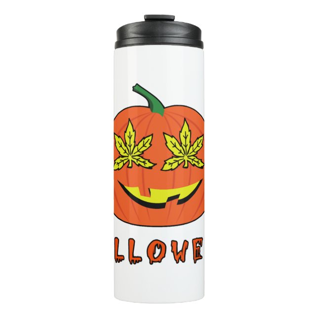 Bouteilles Isothermes Halloweed Funny Hippie Citrouille Halloween (Devant)